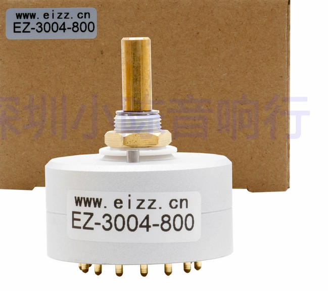 Audio Signal Source Selector Rotary Switch 4 Input 1 Output EIZZ 3 Ways 4 Poles