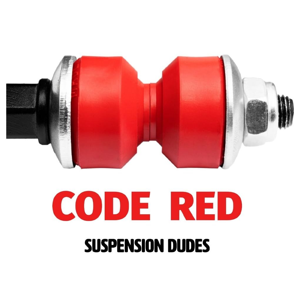 Suspension Dudes 4 PC Front Sway Bar Stabilizer Bracket + CODE RED Bushing Kit F
