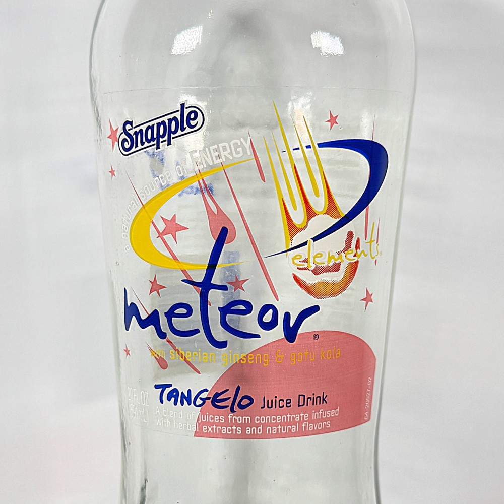 Snapple Elements Collectible Bottle - Meteor ☄️ Elements | Vintage Snapple 2000s