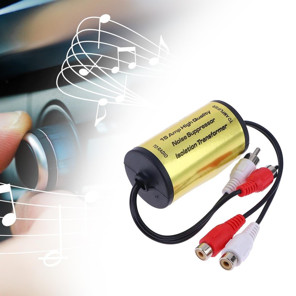 Generic RCA Audio Noise Filter 15A Practical Noise Reducer for Amplifier