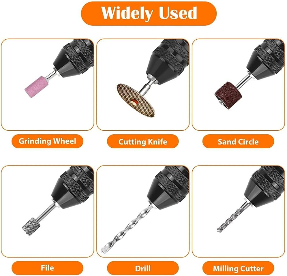 2x 1/4" Hex Shank Keyless Drill Bit Quick Change Driver Chuck Conversion Adapter