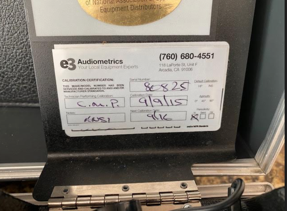 Qualitone Acoustic Appraiser