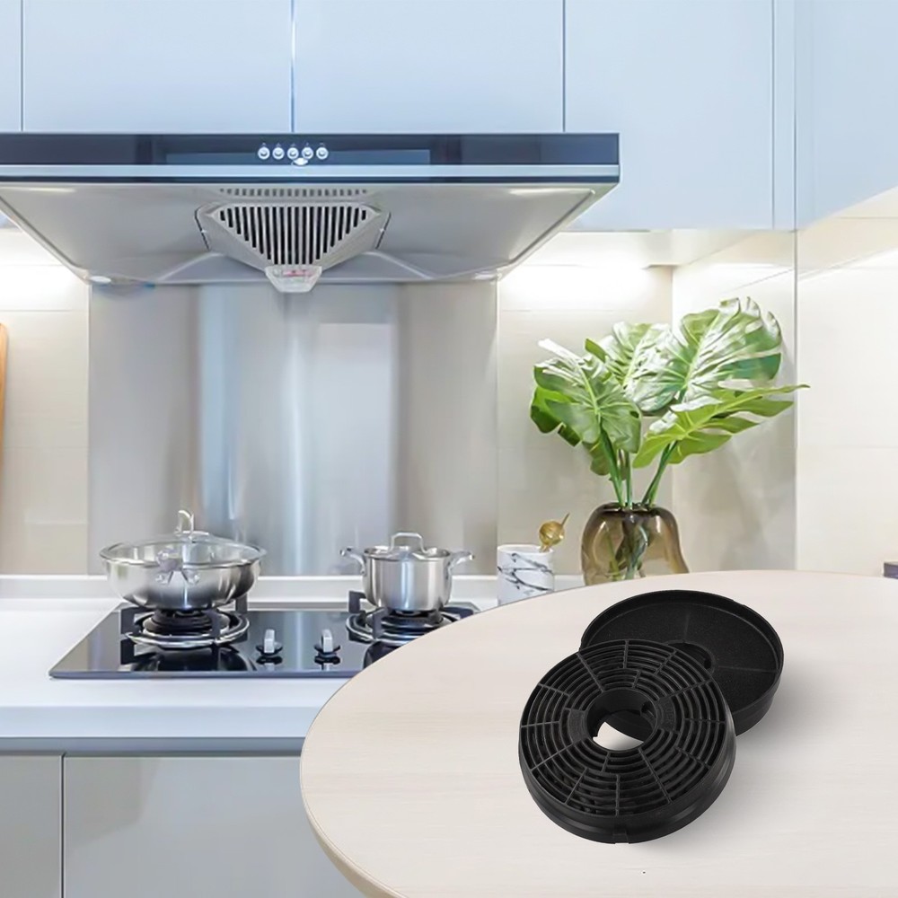 Easily Replaceable 2pcs Activated Carbon Filter Set for Kitchen For Range Hoods