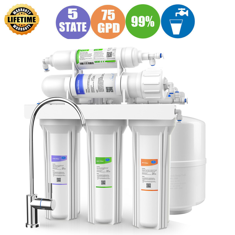 5 Stage Reverse Osmosis System Drinking Water Filtration System Water Purifier