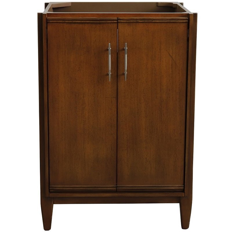 MCM 24" Single Sink Solid Wood Vanity in Walnut (Cabinet Only)