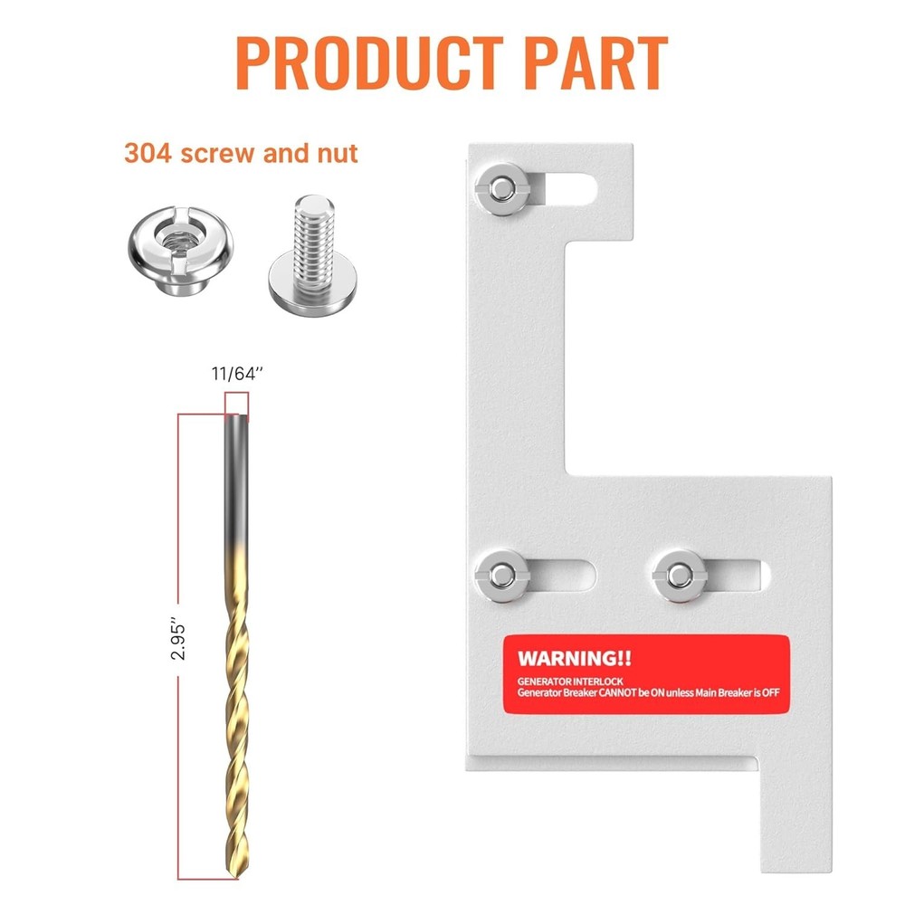 Generator Interlock Kit for GE 200 Amp Panels - Safe Installation Solution
