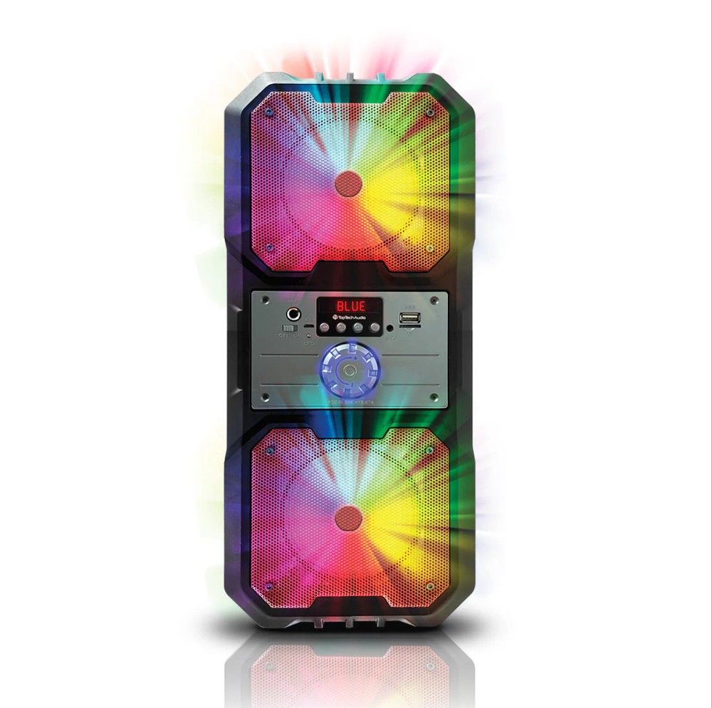 TOPTECH SPIKE-4, Dual 4" Bluetooth Speaker with Disco Lights