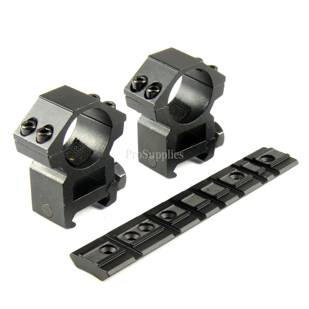 RUGER 1022 10/22 BASE SCOPE MOUNT + 1 Pair Medium PROFILE 25.4MM RINGS