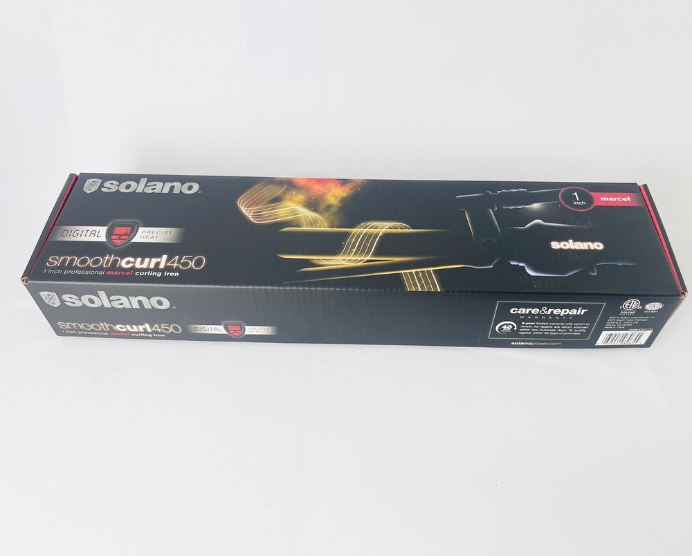 Solano SmoothCurl 450 1“ Digital ￼,Precise Heat,Professional Curling Iron Marcel