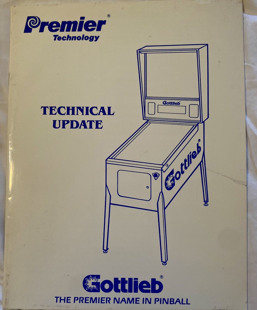 Gottlieb Pinball 1993 Technical Update Manual