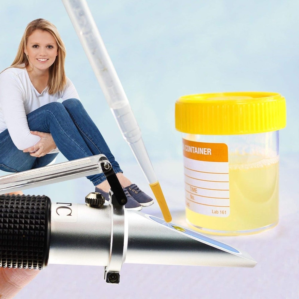 Clinical Refractometer with ATC, Tri Scale Protein/Urine Specific Gravity/Ref...