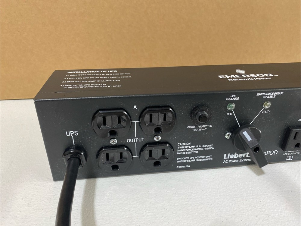 Emerson Liebert Micropod AC Power System MP2-115A