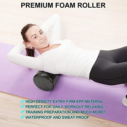 Foam Roller Set - High Density Back Roller, Muscle Roller 16.5-inch Foam Roller