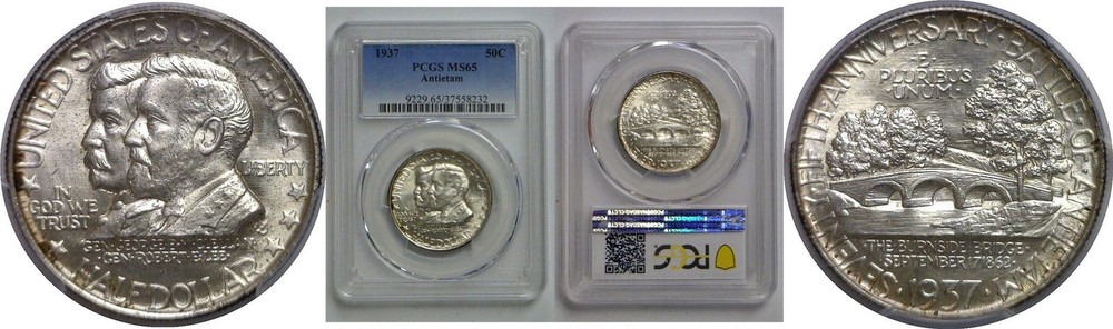 1937 Antietam Commemorative Half Dollar   PCGS MS-65