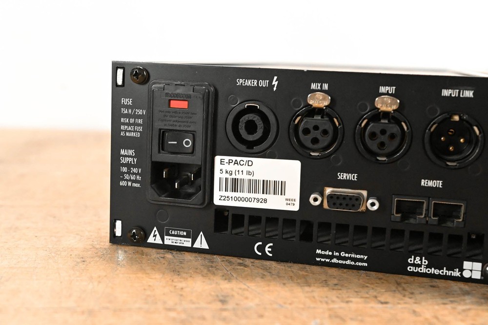 d&b audiotechnik E-PAC Single-Channel Power Amplifier Controller CG01V50
