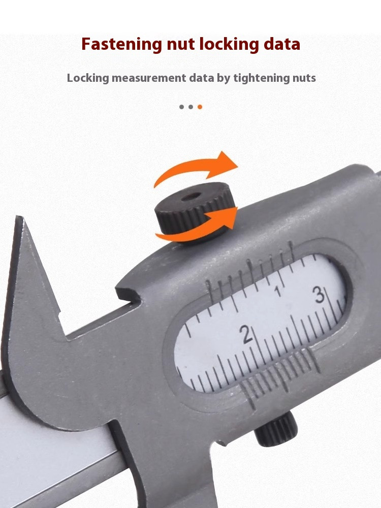 Metal Vernier Caliper with Double Scale Measuring Tool for Insides Outside Depth