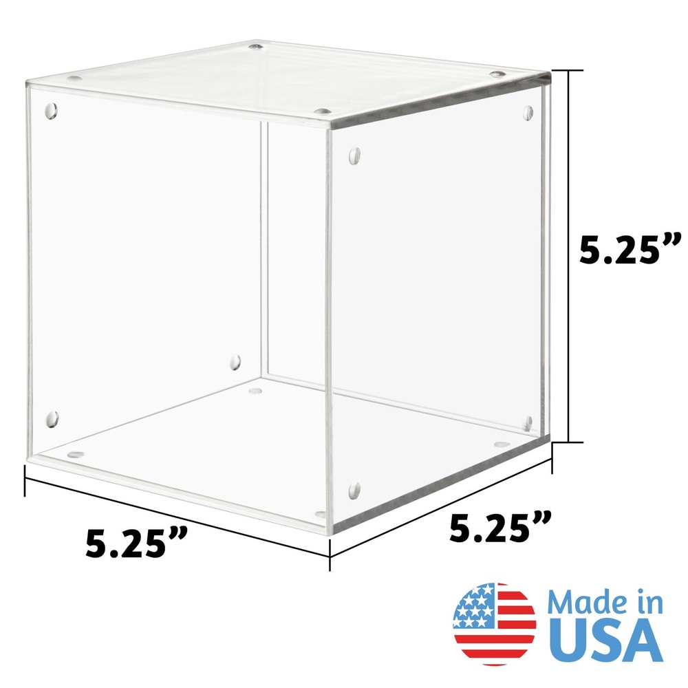 Stackable Clear Plastic CD Organizers (2 Pack) Cube Jewel Case Holders Perfec...