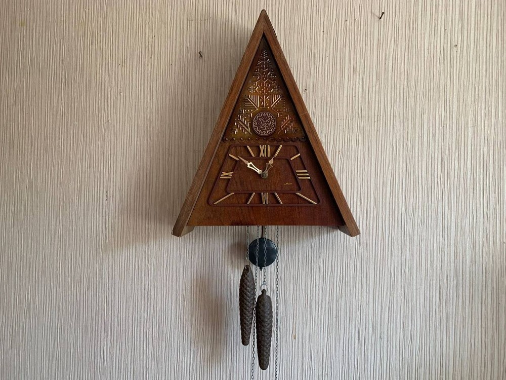 Soviet Vintage Cuckoo clock, USSR clock, Soviet working clock, Mechanical clock