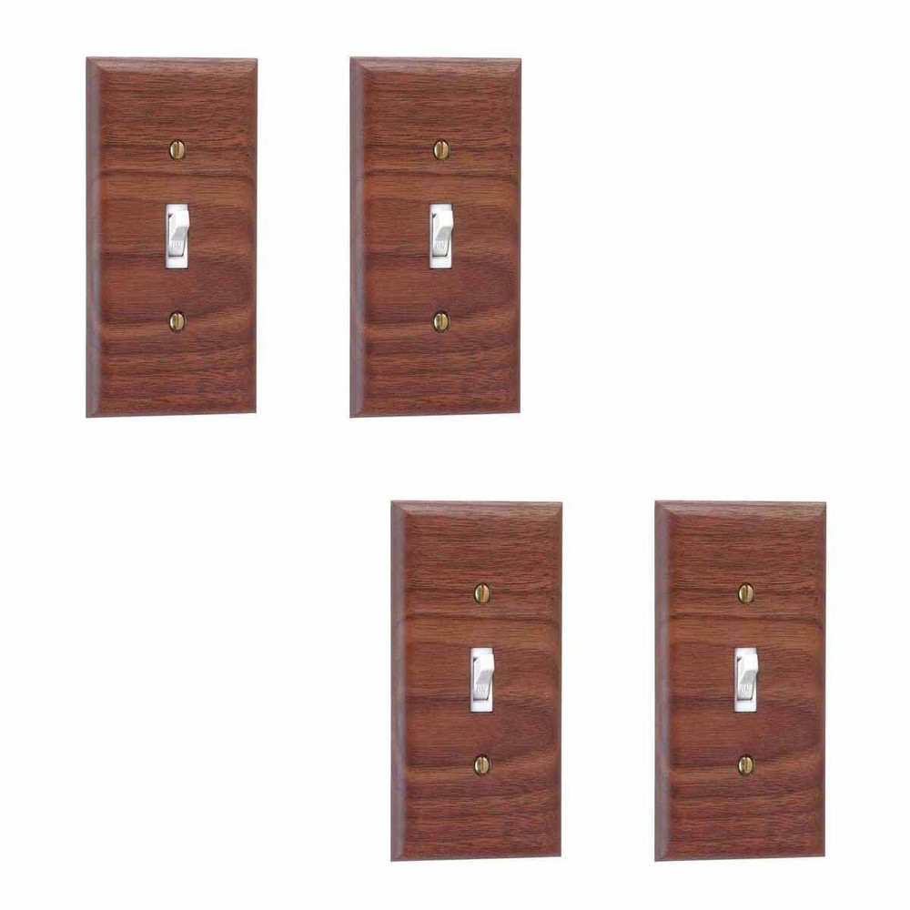 4 Switchplate Walnut Single Toggle | Renovator's Supply