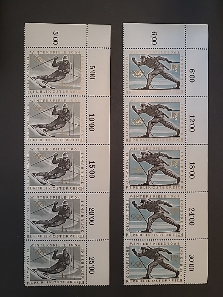 Stamps Austria Olympics 1964 Part block