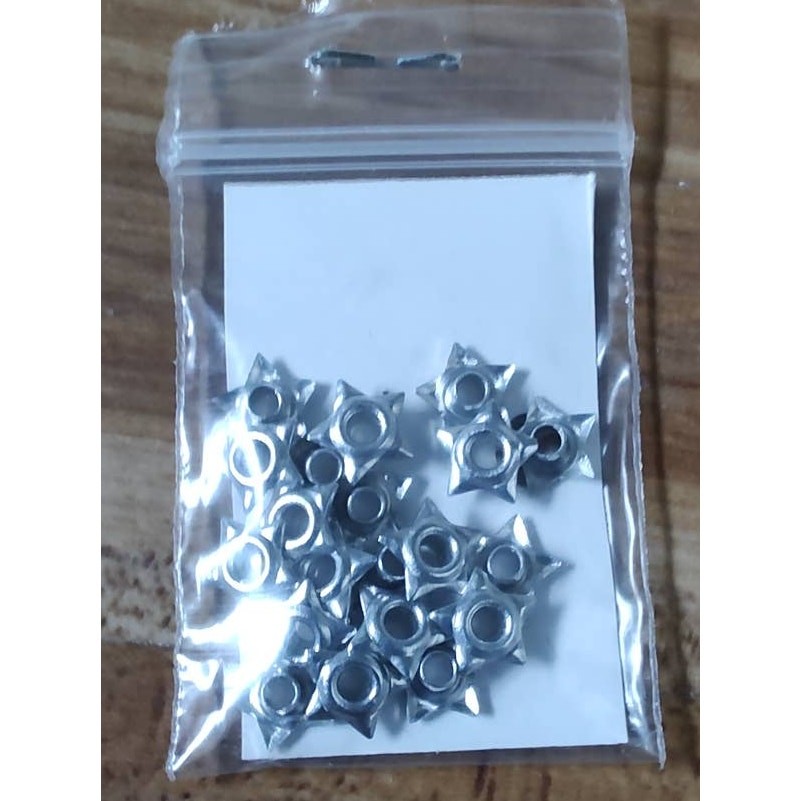Eyelets - Mini Silver Stars from Doodlebug Designs