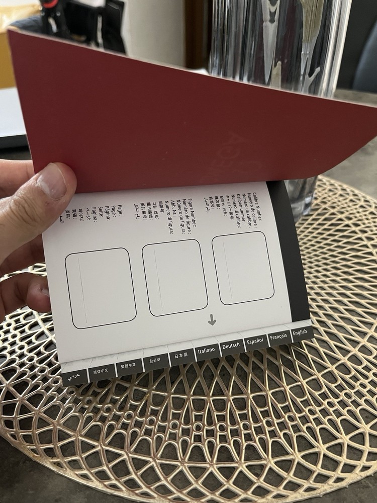 Omega Operating Instructions Booklet Manual