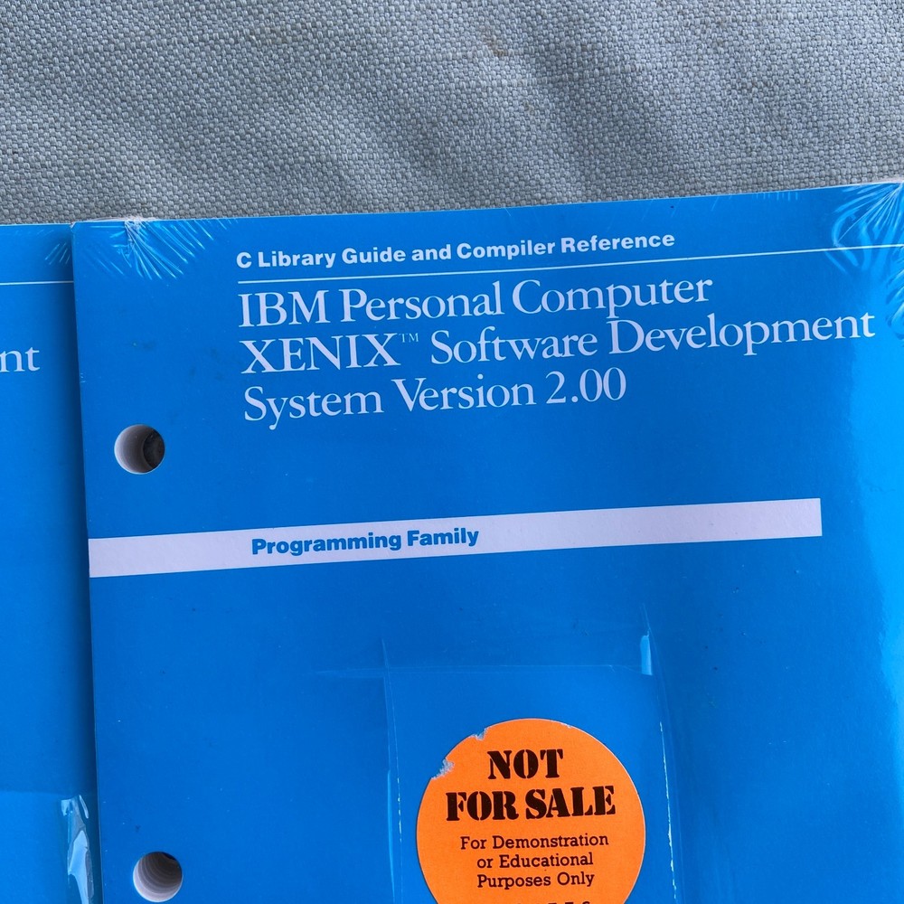 IBM Personal Computer XENIX Software Development System Ver 2.00 Assembler 1986