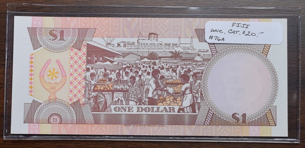 Fiji $1 Note - UNC - CAT - $20
