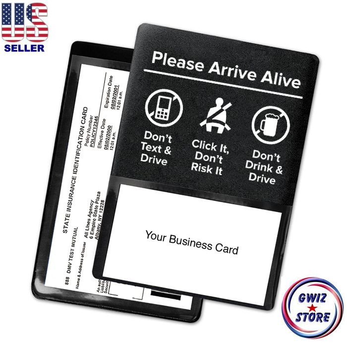 Auto Insurance Registration ID Card Holders Please Arrive Alive
