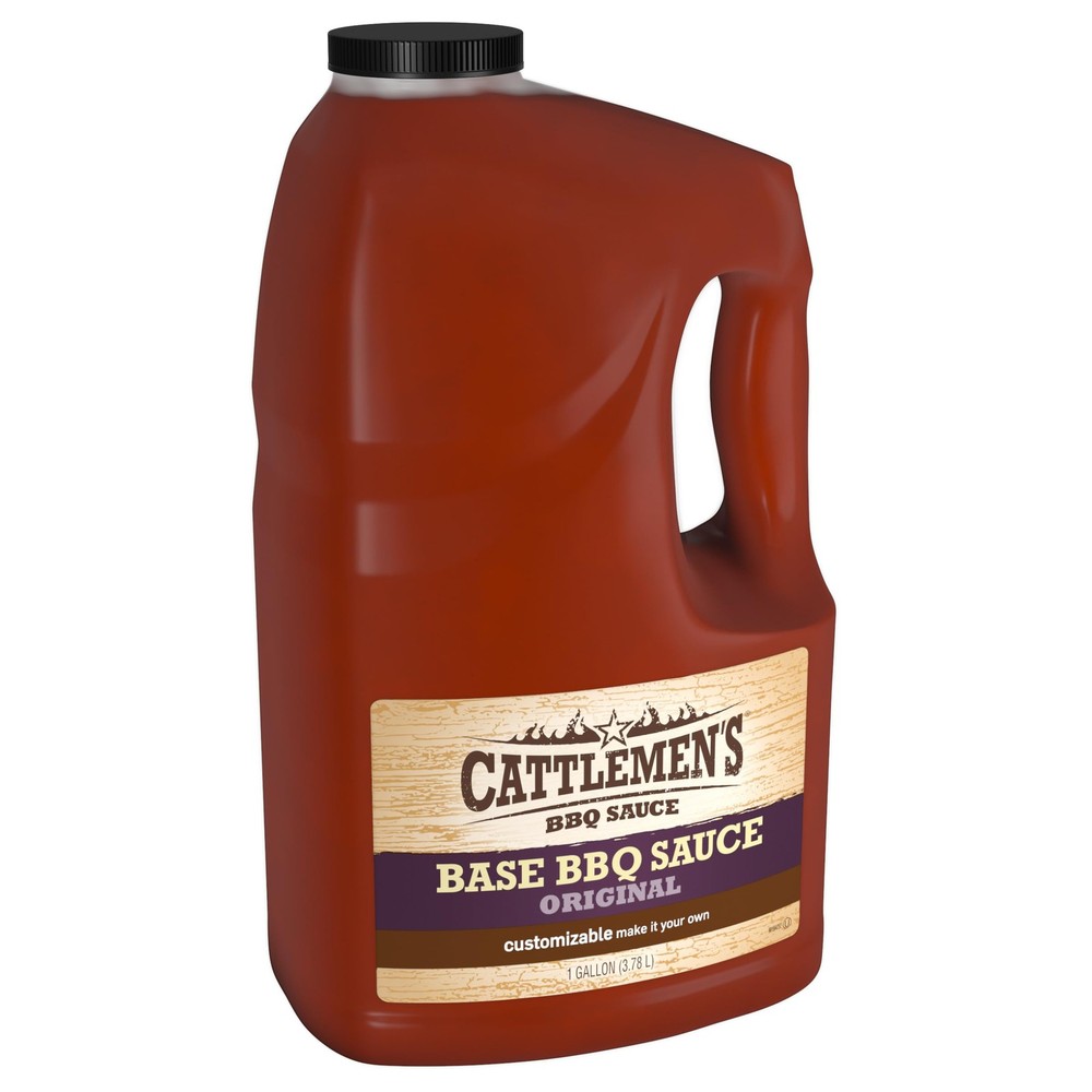 Cattlemens Original Base BBQ Sauce, 1 gal - One Gallon Container Customizable...