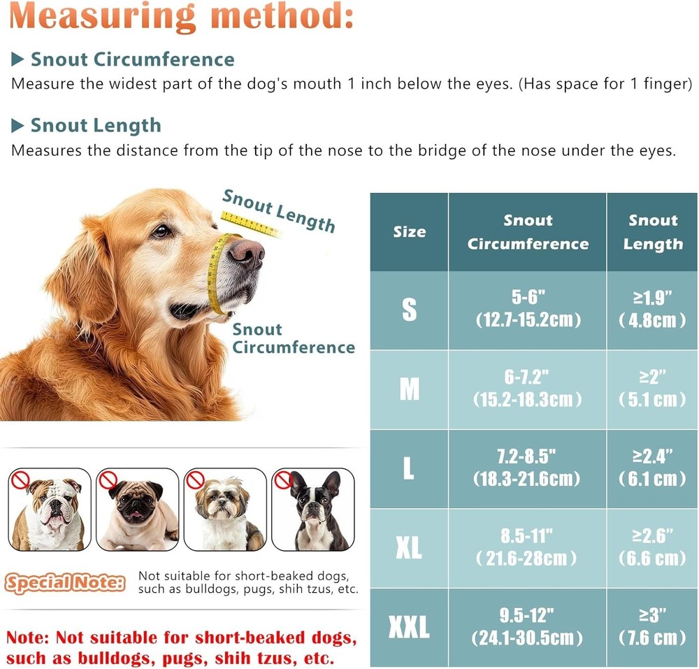 Comfortable Puppy Muzzle in XL - Breathable Mesh for Safe Training & Control