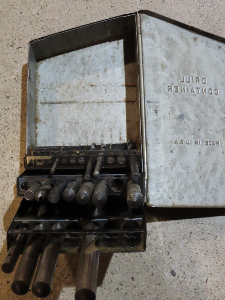 Drill Container INDEX ORGANIZER Tool Box Partial Set Made in USA Storage