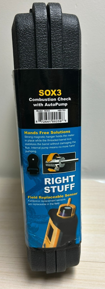Fieldpiece SOX3, Combustion Check Meter