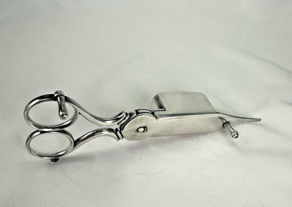 Vintage Silverplate Candle Scissors