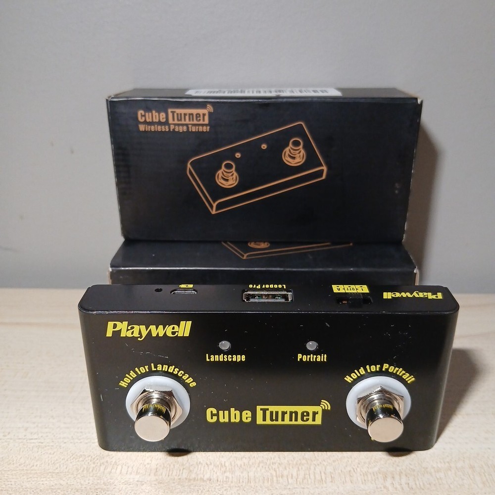 Cube Turner Effect Pedal Bluetooth Wireless Page Turner