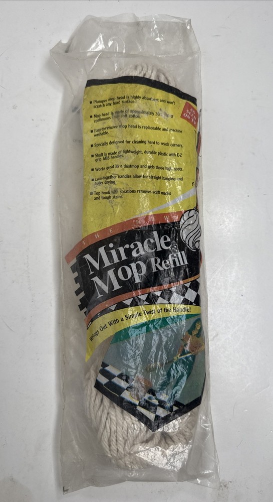 Miracle Mop  Refill Replacement  Mop Head Original Packaging - New