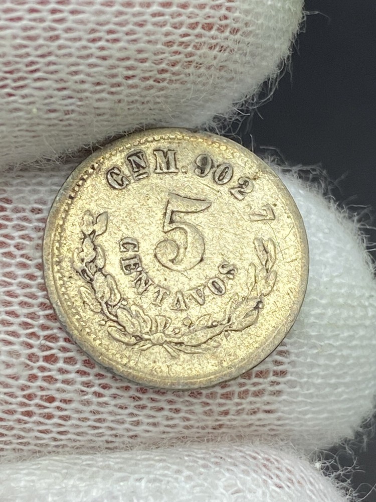1897 Mexico 5 Centavos