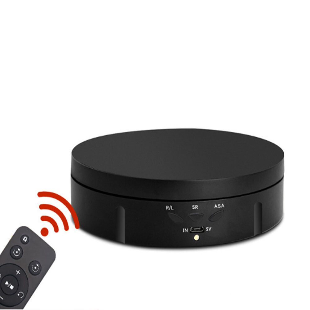 Remote Control Motorized Carousel USB Product Shooting Rotating Display Stand