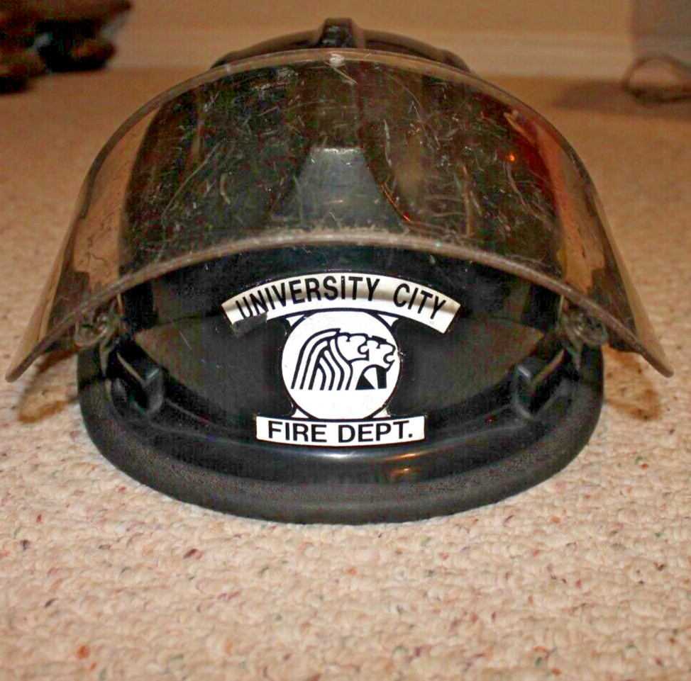 VINTAGE UNIVERSITY CITY FIRE DEPT. FIREMANS HELMET