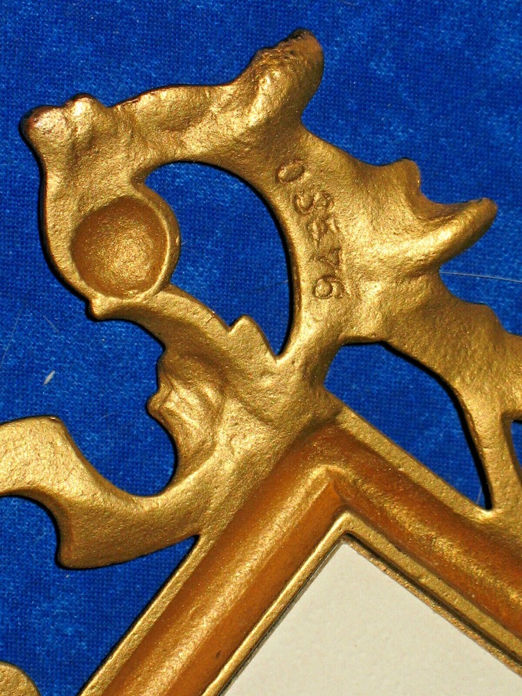 Antique Cast Iron Frame Fleur de Lis Casting Free Standing Victorian Area #16