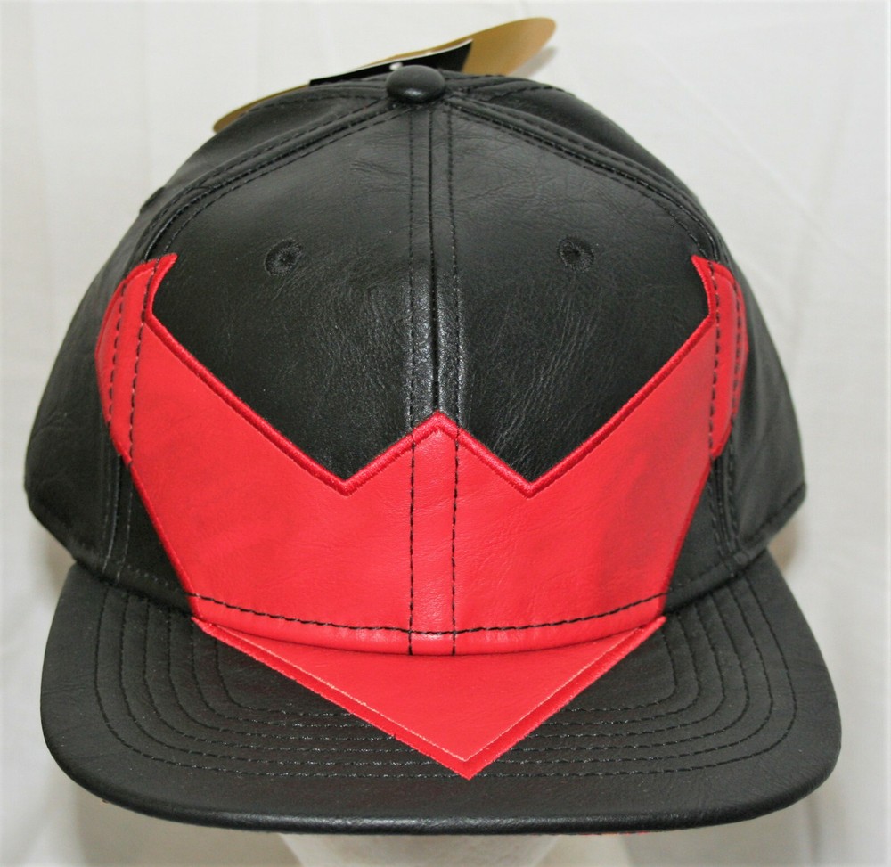 DC Comics Nightwing Logo Leather Like Baseball Cap Hat New 2016 Batman