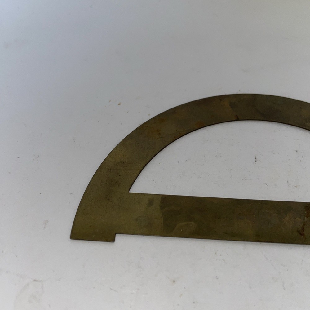 Vintage Brass Drafting Mechanical Protractor