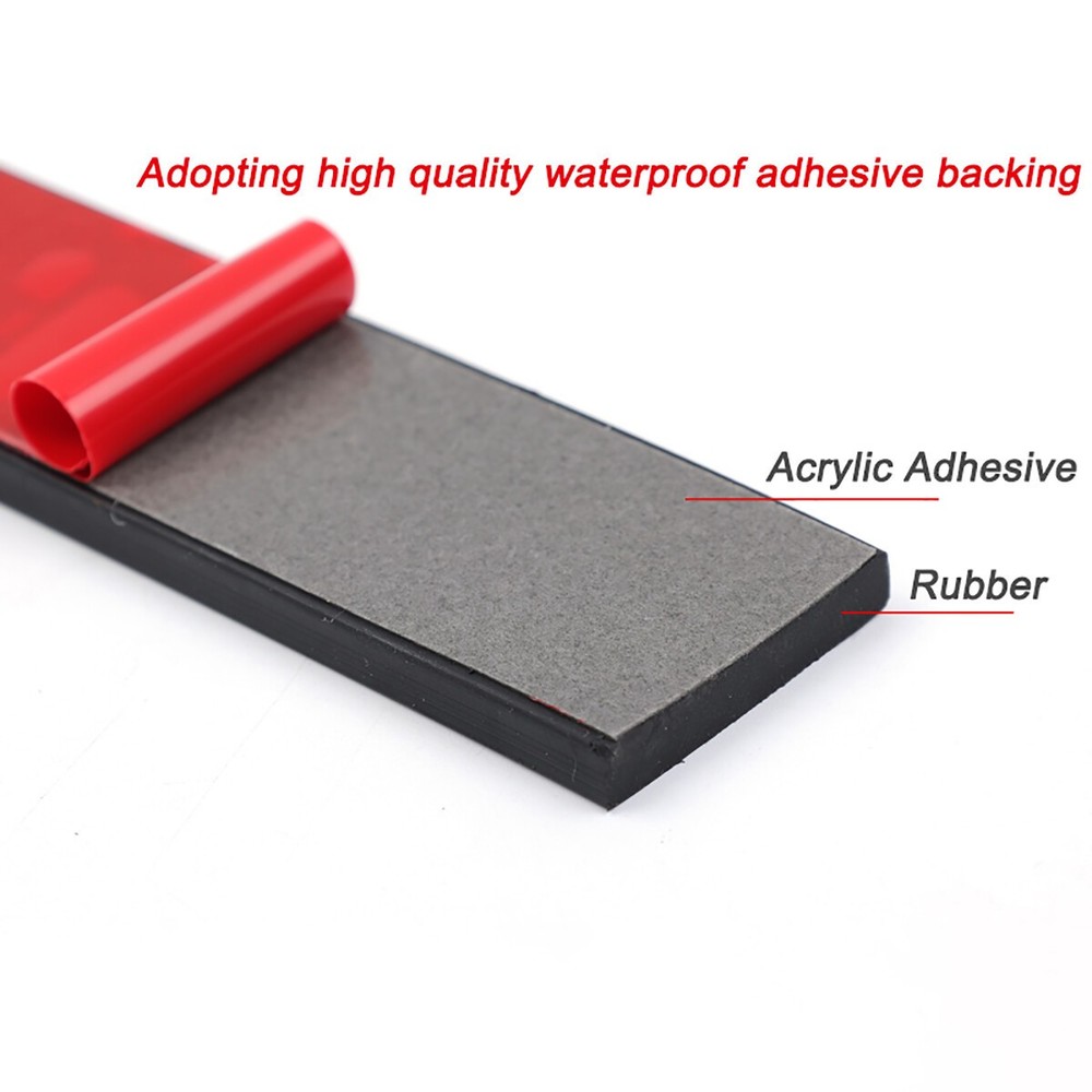 Self Adhesive Rubber Strip Pads Adhesive Backed Solid Seals Gasket Various Sizes