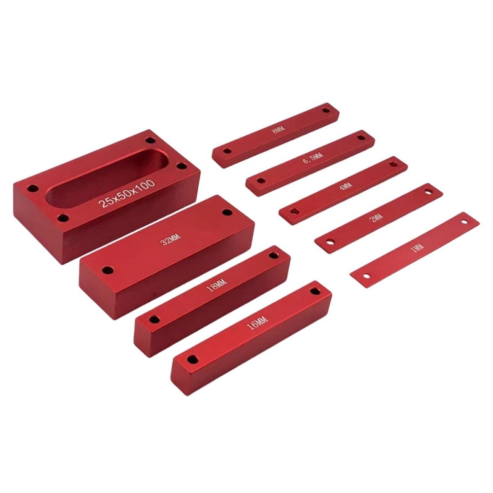 Setup Blocks Height Gauge Set Accessories for Table Saw Red Practical