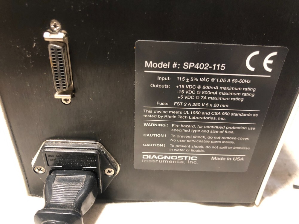 Diagnostic Instruments Microscope SPOT RT Cameras/ Lenses/ Power Supply/ Cable