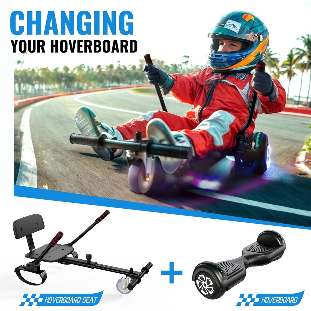 6.5'' Electric Hoverboard & Hoverkart LED Light Self-Balancing Bluetooth Speaker