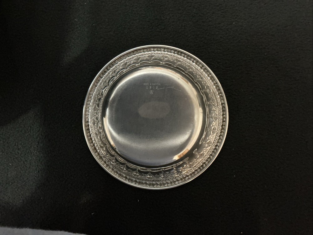 Vintage Reed & Barton Silverplate 6.25” Bowl Engraved Pattern 1302