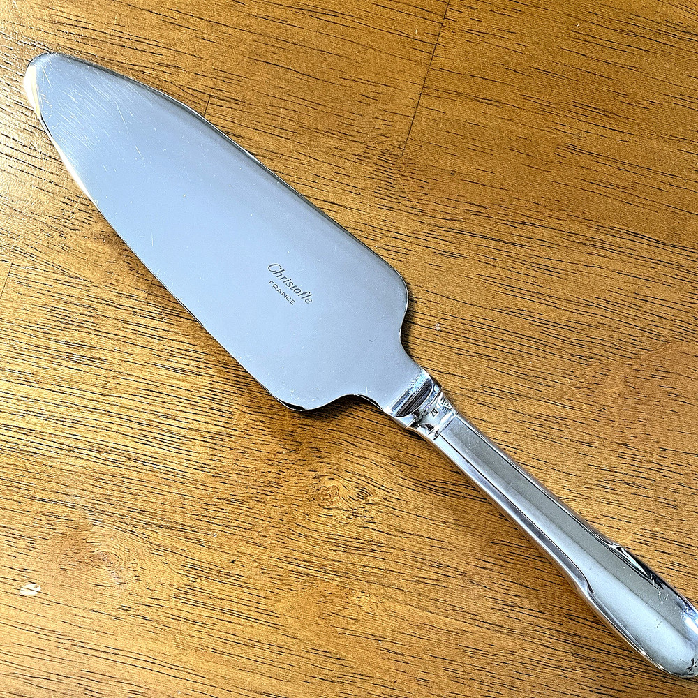 CHRISTOLFE SILVERPLATE PIE SERVER WITH KNIFE CUTTING EDGE 10"