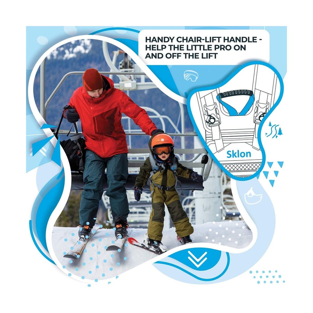 Ski & Snowboard Training Harness + Ski & Pole Carrier Bundle - Teach Your Chi...