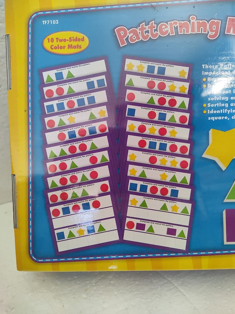 🏵️ Scholastic Patterning Mats Research Based 20 Activities 🟠